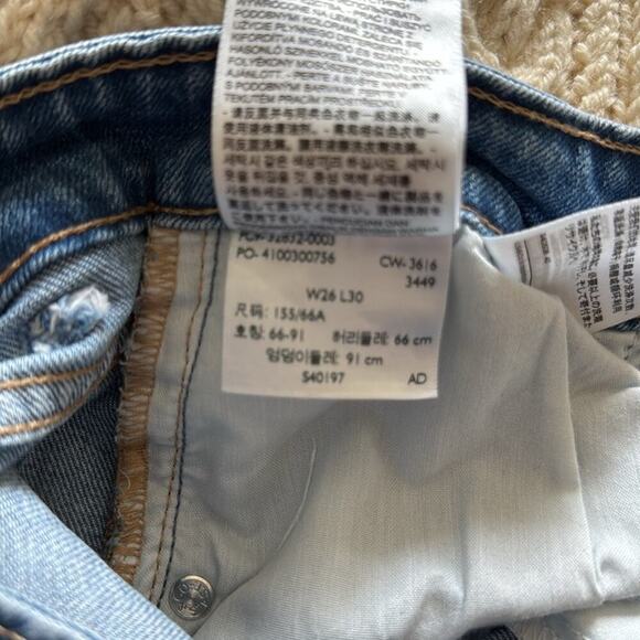 Levi's Orange Label 721 Vintage High Rise Skinny Jeans Size 26 - Picture 6 of 6